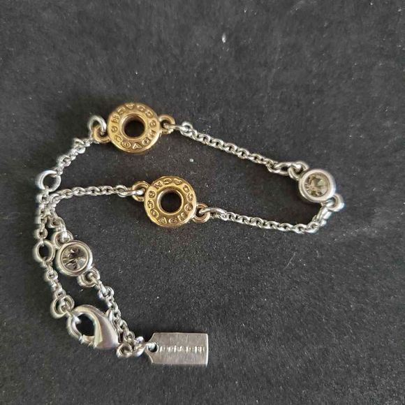 Coach Open Circle Silver Chain Bracelet